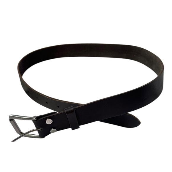 black dress belts for men maikun Mens Casual Belt, Mens Leather Belt Jeans Work thick strap of premium leather that will hold up to years of use Men's Big Feather Edge Dress